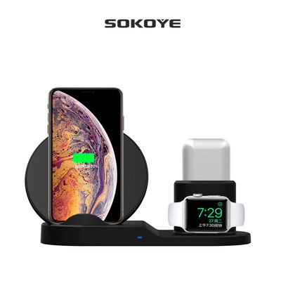 3 dans 1 chargeur sans fil 8cm portatif pour la série de montre d'Apple