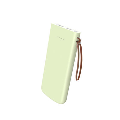 Banque portative en caoutchouc colorée de puissance du revêtement 138mm double USB