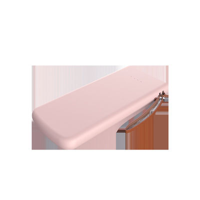 Banque portative en caoutchouc colorée de puissance du revêtement 138mm double USB