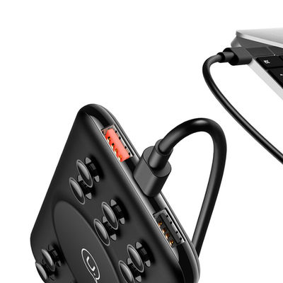Banque sans fil de puissance de charge de la tasse 10000mAh 9V 2A d'aspiration