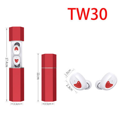 Le bruit audio stéréo de haute fidélité de Bluetooth 5,0 Mini In-Ear Earbuds Headset Binaural des écouteurs TW30 remet la réduction du bruit libre