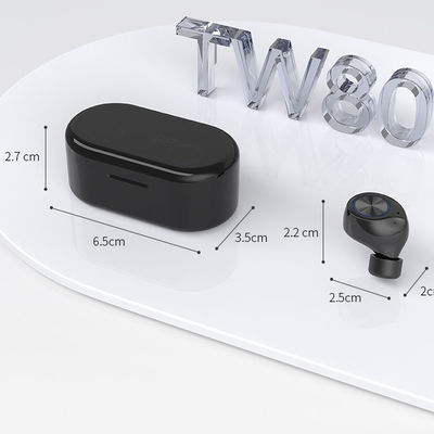 TW80 de appareillement automatique IPX5 Sweatproof Bluetooth sans fil Earbuds