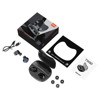 Radio vraie imperméable d'IPX5 BT5.0 dans des écouteurs de lumière d'Earbuds TWS d'oreille