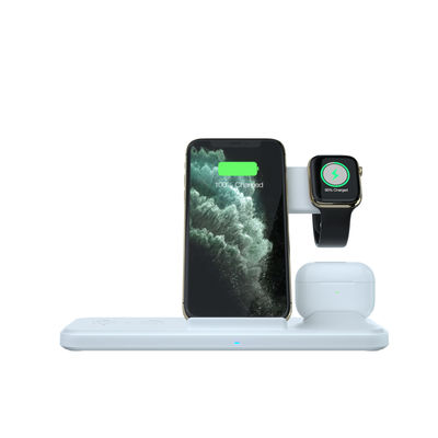 chargeur sans fil portatif rapide de 15W Qi pour la montre 8 de l'iPhone 11 XR X
