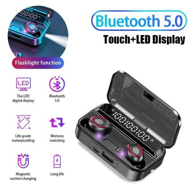 Radio stéréo du jeu V5.1 Bluetooth sans fil Earbuds avec la lumière instantanée