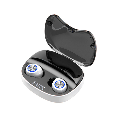 Casque sans fil à commande par effleurement mené d'Earbuds TW90 d'écouteurs de la radio 5,0 d'affichage avec la boîte de chargeur